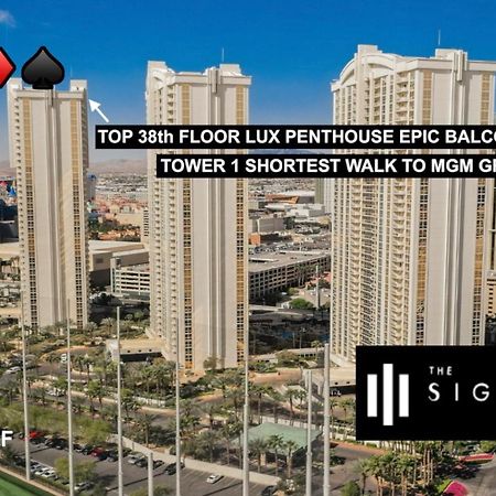 Signature Mgm Top 38Th Floor Penthouse Lux+ Best Balony Strip View Suite + No Resort Fee Las Vegas Exteriér fotografie