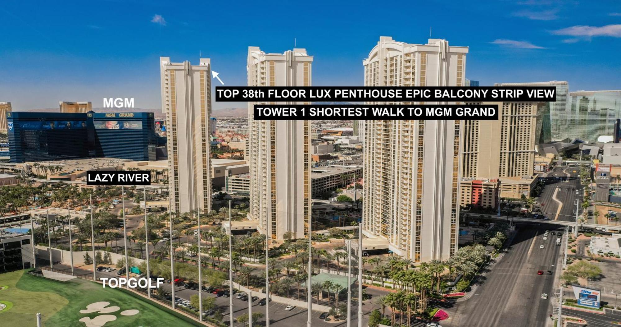 Signature Mgm Top 38Th Floor Penthouse Lux+ Best Balony Strip View Suite + No Resort Fee Las Vegas Exteriér fotografie